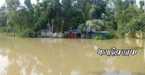 কমলগঞ্জের নিম্নাঞ্চলের পানিবন্দি পরিবারের মধ্যে এখনও কোন ত্রাণ পৌঁছায়নি।