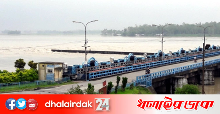 বিপৎসীমার ২৮ সেমি উপরে তিস্তার পানি, খুলে দেয়া হলো ৪৪ গেট