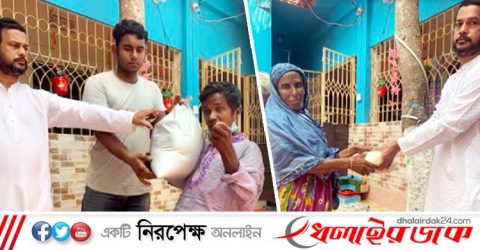 কমলগঞ্জে বিশিষ্ট সমাজ সেবক মো: আনহার আলীর পক্ষ থেকে হতদরিদ্রের মাঝে খাদ্য সমাগ্রী বিতরণ