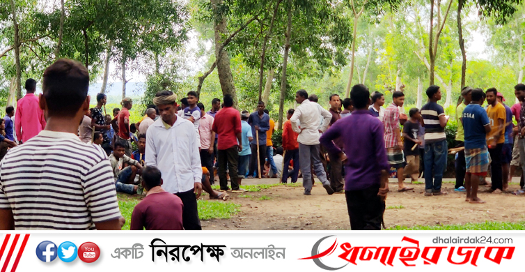 কমলগঞ্জে পাত্রখোলা চা কারখানার সামনে শ্রমিকদের বিক্ষোভ ও চরম উত্তেজনা বিরাজ