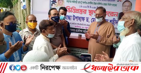 কমলগঞ্জে রাস্তা পাকাকরণ কাজের ভিত্তিপ্রস্তর স্থাপন