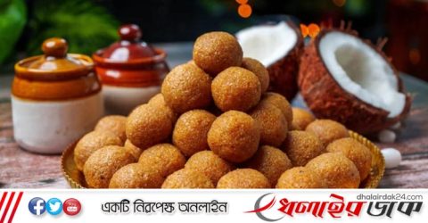 পূজা স্পেশাল নারকেলের নাড়ু