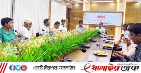 কমলগঞ্জে ভূমি মেলা উপলক্ষে প্রেস কনফারেন্স