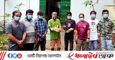 কমলগঞ্জ থেকে উদ্ধার গন্ধগোকুলের শাবক লাউয়ছড়া জাতীয় উদ্যানে অবমুক্ত