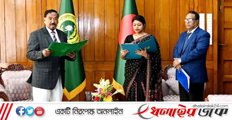 এমপি হিসেবে শপথ নিলেন নুসরাত তাবাসসুম
