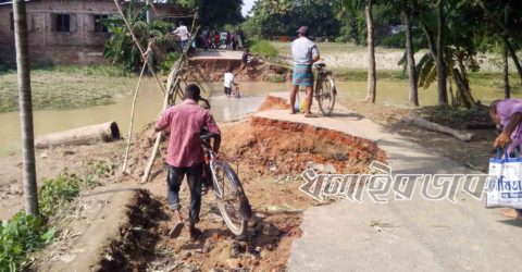 বন্যায় কমলগঞ্জে এলজিইডির ১ কোটি ৫০ লাখ টাকার ক্ষয়ক্ষতি