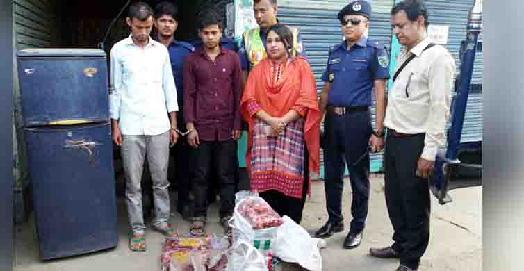 ২০ কেজি শিয়ালের মাংস-১০ কেজি কলিজাসহ দুই যুবক ধরা