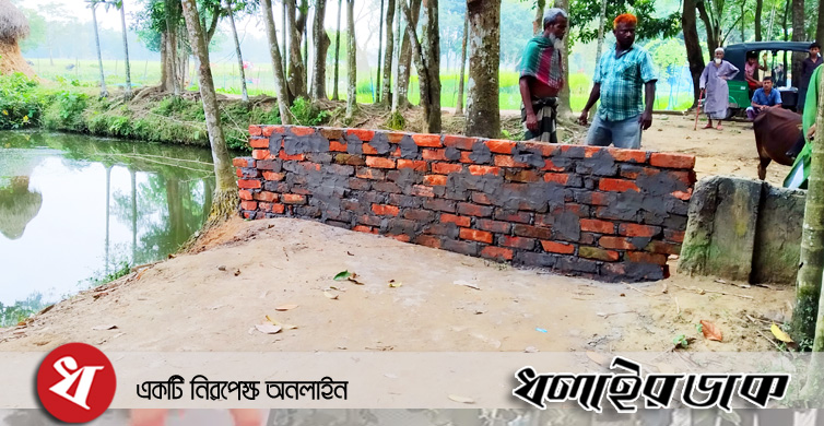 কমলগঞ্জে বাড়ীর রাস্তায় দেয়াল নির্মাণ, দুর্ভোগে ১০ পরিবার