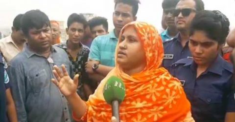 ছাদে গাছ কাটা সেই নারী গ্রেপ্তার