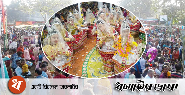 ঊষালগ্নে সাঙ্গ হলো কমলগঞ্জের মণিপুরী মহারাসলীলা ॥ হাজার হাজার মানুষের উপচে পড়া ভিড়