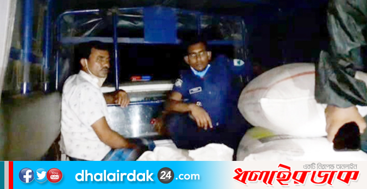 গরিবের ৮ টন চাল পাচারকালে তিনজন ধরা