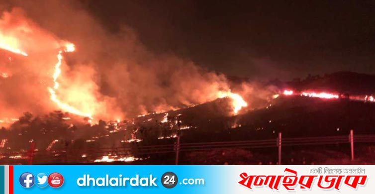 যুক্তরাষ্ট্রে নৌ-ঘাঁটির কাছে ভয়াবহ অগ্নিকাণ্ড