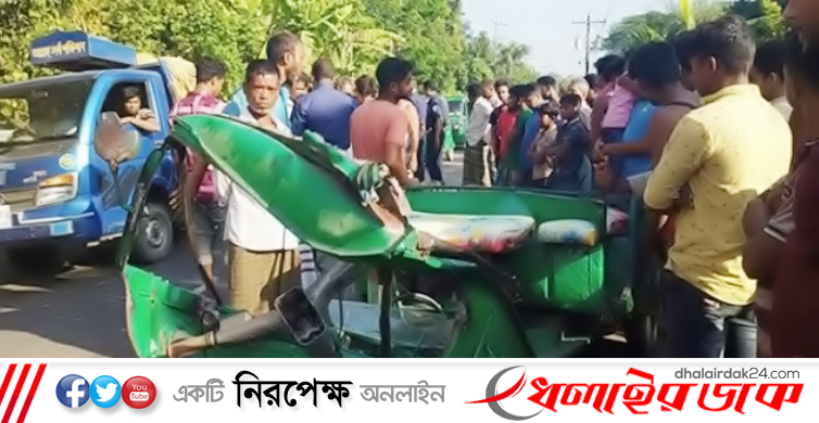 শেরপুরে ট্রাকের ধাক্কায় সড়কে ঝরলো ৪ জনের প্রাণ