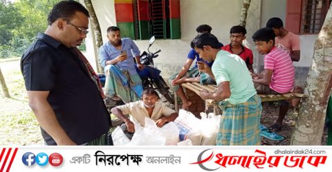 অসহায়দের পাশে দাঁড়াচ্ছে ‘উলুসারা প্রবাসী বন্ধু মহল’