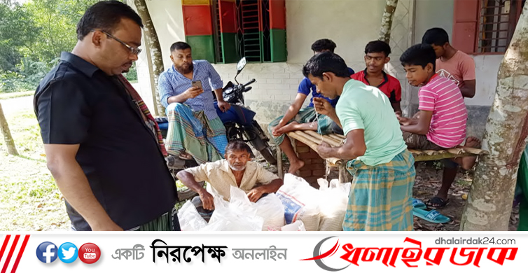 অসহায়দের পাশে দাঁড়াচ্ছে ‘উলুসারা প্রবাসী বন্ধু মহল’