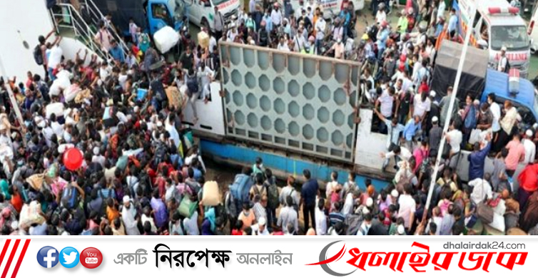 ঘরমুখো মানুষের ঢল ঠেকাতে ফেরিঘাটে বিজিবি মোতায়েন