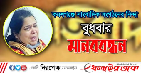 সাংবাদিক হেনস্তা ও মিথ্যে মামলাঃ কমলগঞ্জের সাংবাদিক সংগঠনের নিন্দা, বুধবার মানবন্ধন