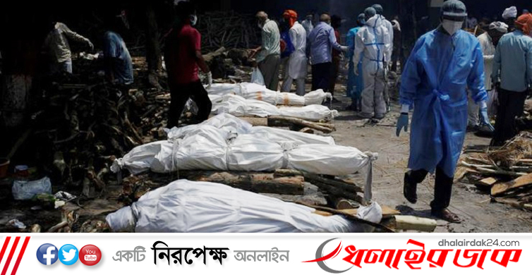 ভারতে ৩৬৮৯ জনের মৃত্যু, শনাক্ত ৪ লাখের নিচে