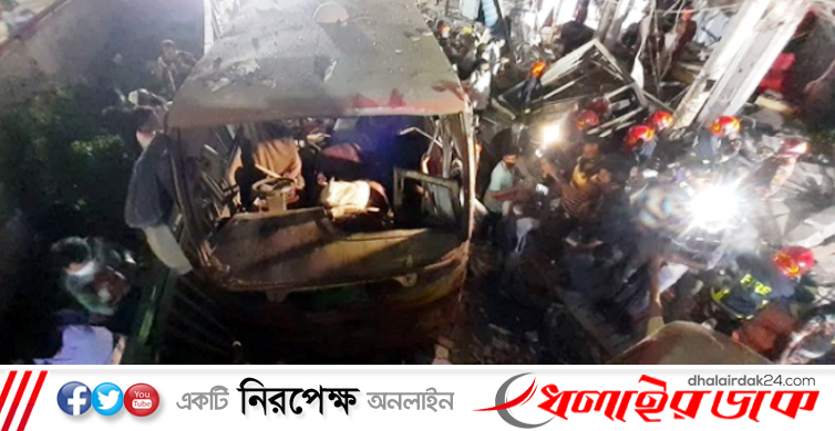 মগবাজারে ভয়াবহ বিস্ফোরণে নিহত বেড়ে ৬