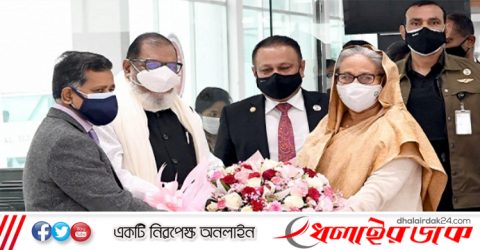 প্যারিস থেকে দেশে ফিরেছেন প্রধানমন্ত্রী