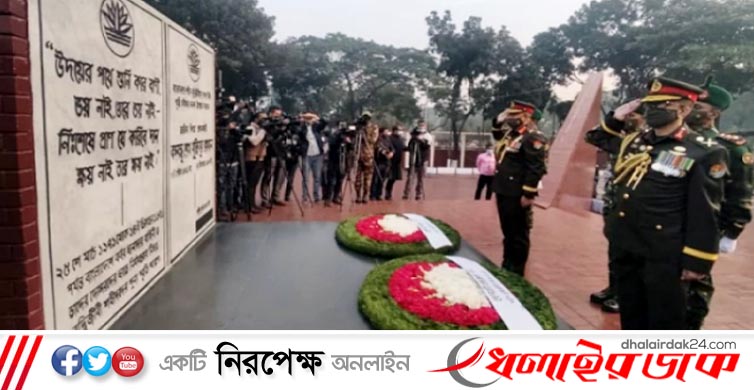 শহিদ বুদ্ধিজীবী দিবসে রাষ্ট্রপতি-প্রধানমন্ত্রীর শ্রদ্ধা