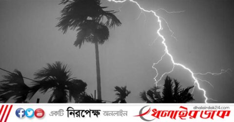 রাতে দেশের যেসব স্থানে হতে পারে কালবৈশাখী ঝড়