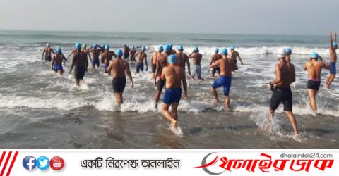 বাংলা চ্যানেল পাড়ি দিচ্ছেন ৩১ সাঁতারু