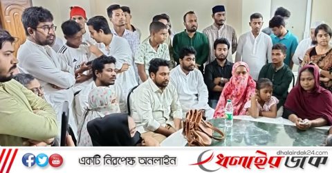 শহীদ পরিবারের সম্মান প্রতিষ্ঠায় সংগ্রাম করছি : নাহিদ ইসলাম