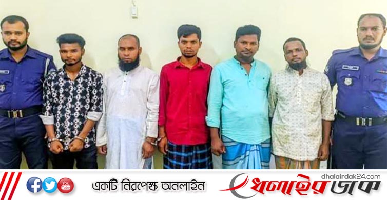 ভোলাগঞ্জে পাথর লুটের ঘটনায় গ্রেপ্তার ৫