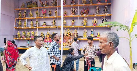 কমলগঞ্জে ৪২ বছর পর মনসা দেবীর ঐতিহ্যবাহী নৌকা পূজা, ভক্তদের ঢল