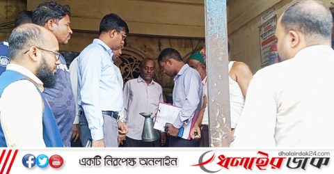 পেট্রোলের দোকানে লিটারে কম; ভ্রাম্যমান আদালতের জরিমানা