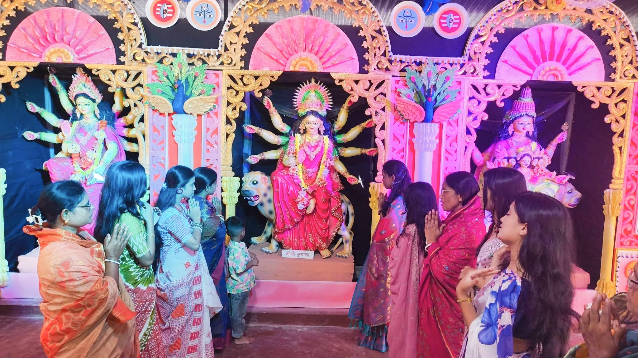 শ্রীমঙ্গলে পৌরাণিক মহিমায় ব্যতিক্রমী ‘নবদুর্গা’ পূজার সূচনা